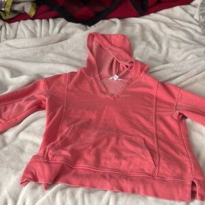 Time and Tru Coral Hoodie Sweatshirt